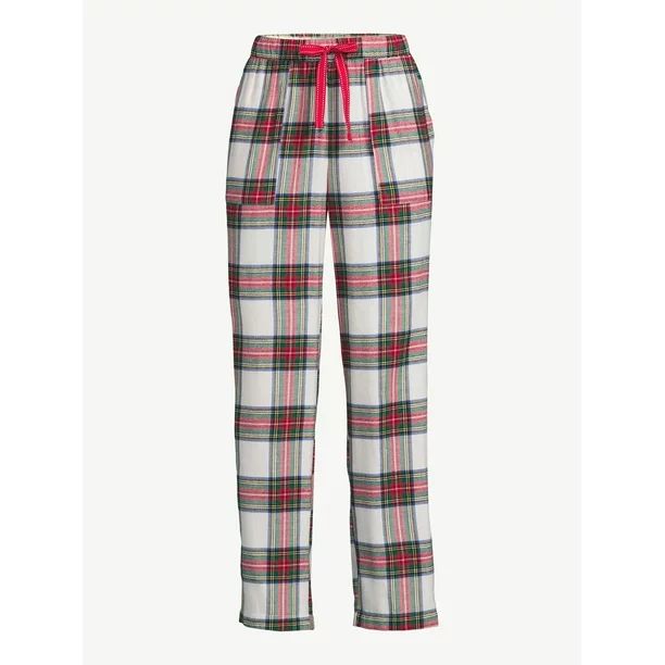 Joyspun Women’s Flannel Tartan Pajama Pants | Walmart (US)