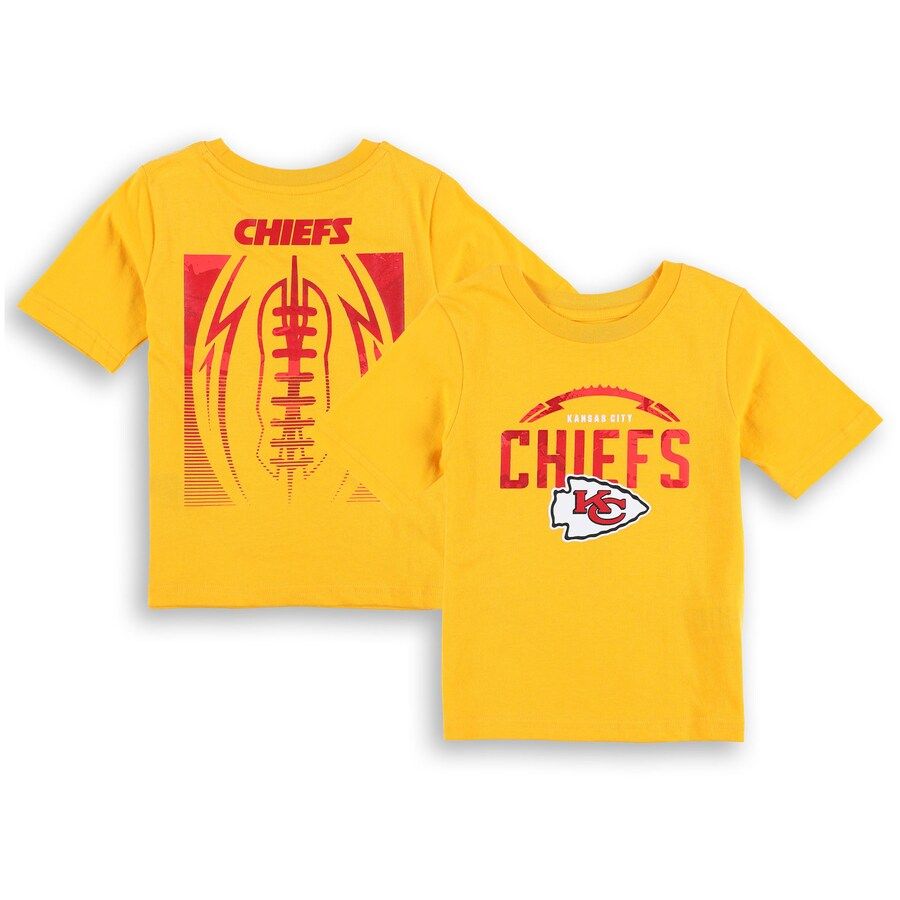 Kansas City Chiefs Preschool Blitz Ball T-Shirt - Gold | Fanatics