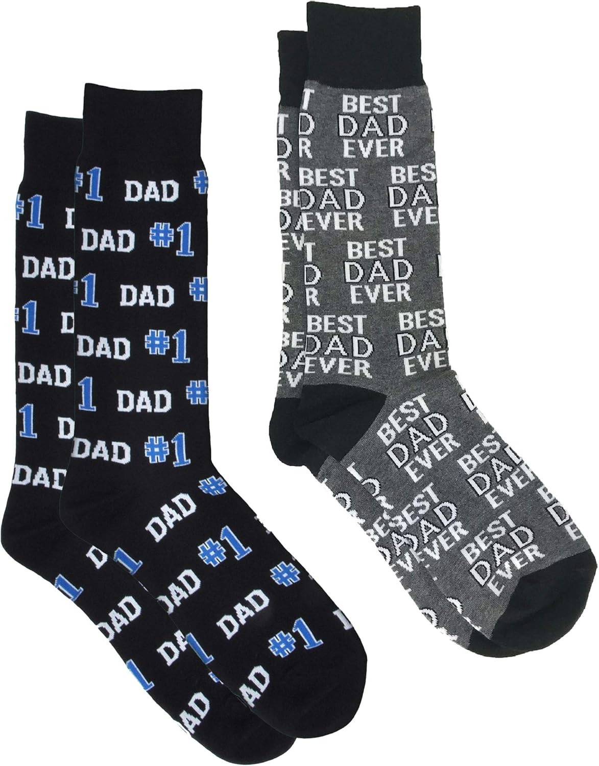 360 Threads Mens Novelty Socks 2 Pair Set - Best Dad Hot Sauce Golf Sushi Pizza | Amazon (US)