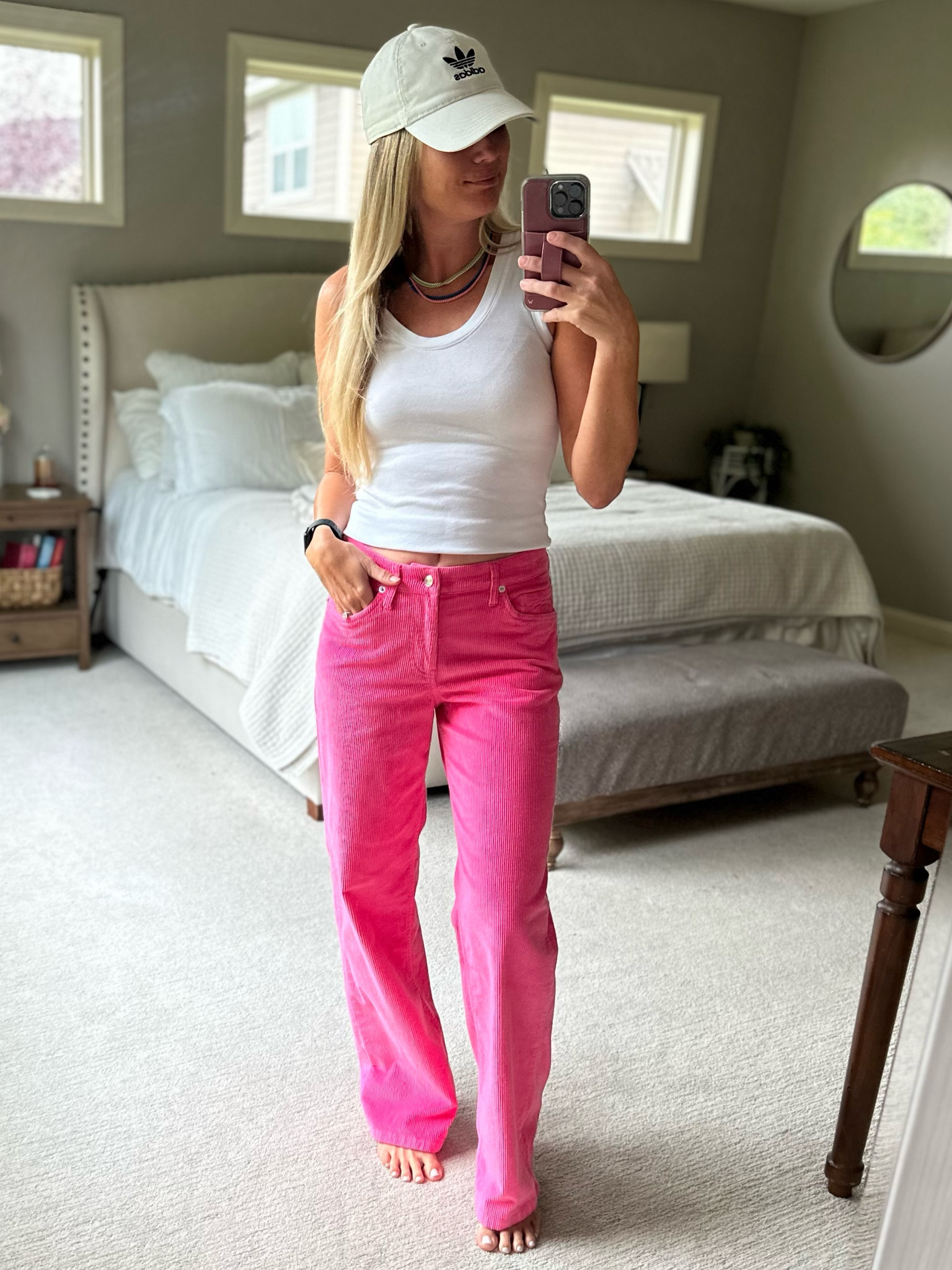 Gimme all the Barbie vibes! These hot pink cords are insanely comfortable! Also have these in off white they are that good! 

#LTKstyletip #LTKSeasonal #LTKunder100