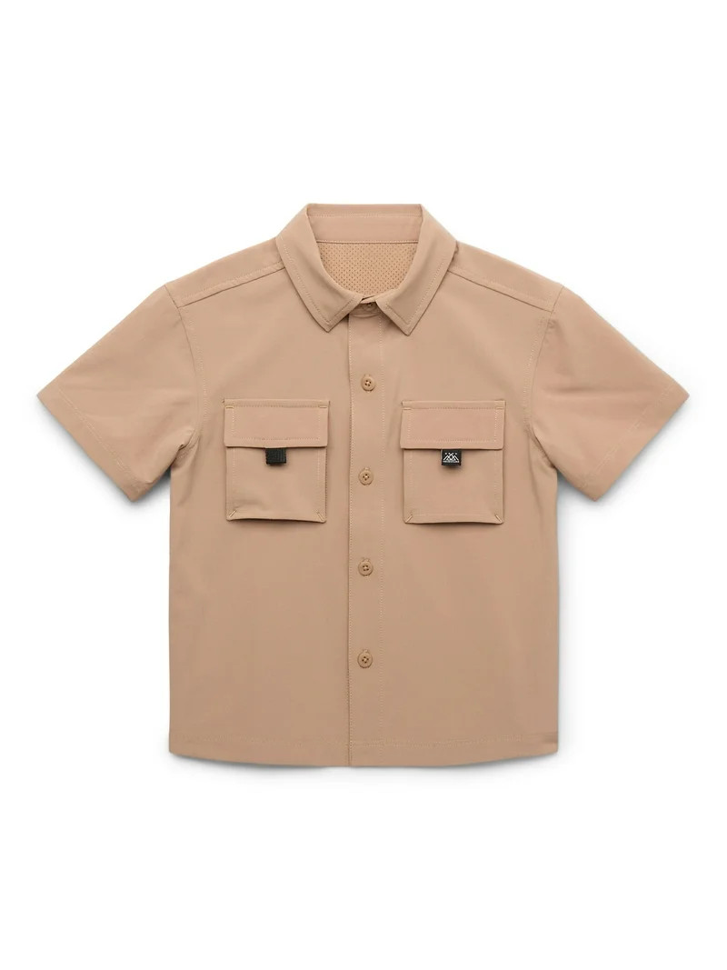 Wonder Nation Toddler Boys Adventure Shirt with Short-Sleeves, Sizes 12M-5T | Walmart (US)