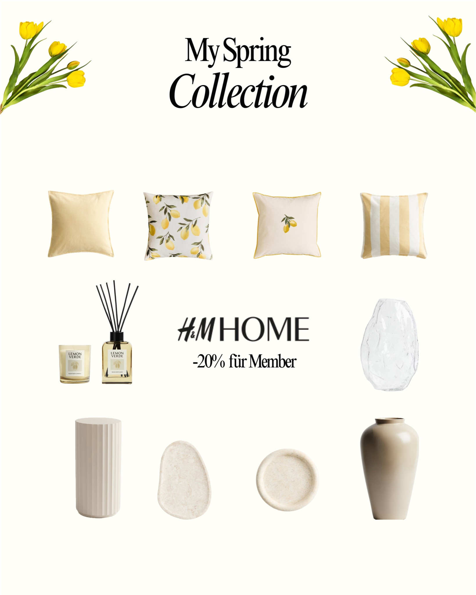 My Spring Favorites: 20% heute bei H&M 💛

#spring #frühling #homedecor #kissen #springdecor #interior #springhomedecor #springvibes #homestyling #cozyhome #vase #homediffuser #candle #homedecorfinds #hm #duftkerze #wohninspiration #decorativevases #pillow #hmfinds #wohnaccessoires #softtones #springhomeinspo #homefragrance 

#LTKSpringSale #LTKHome #LTKspring