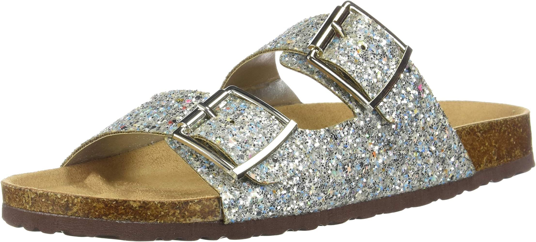 Women's Sparkle Glitter Slip On Casual Sandals | Amazon (US)