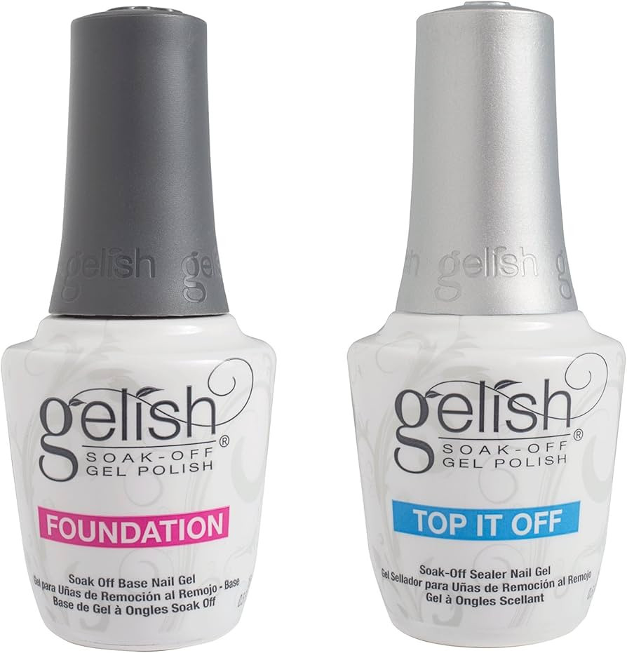 Gelish Dynamic Duo Soak Off Gel Nail Polish - Foundation Base and Top Sealer | Amazon (US)