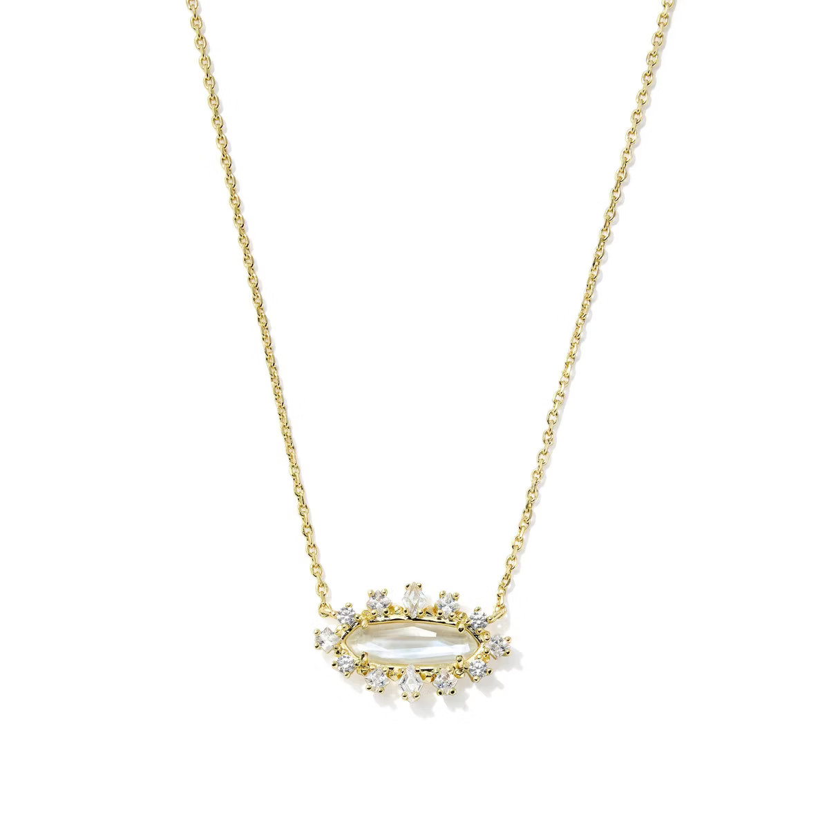 Kendra Scott Eva Crystal Framed Pendant Necklace | Target