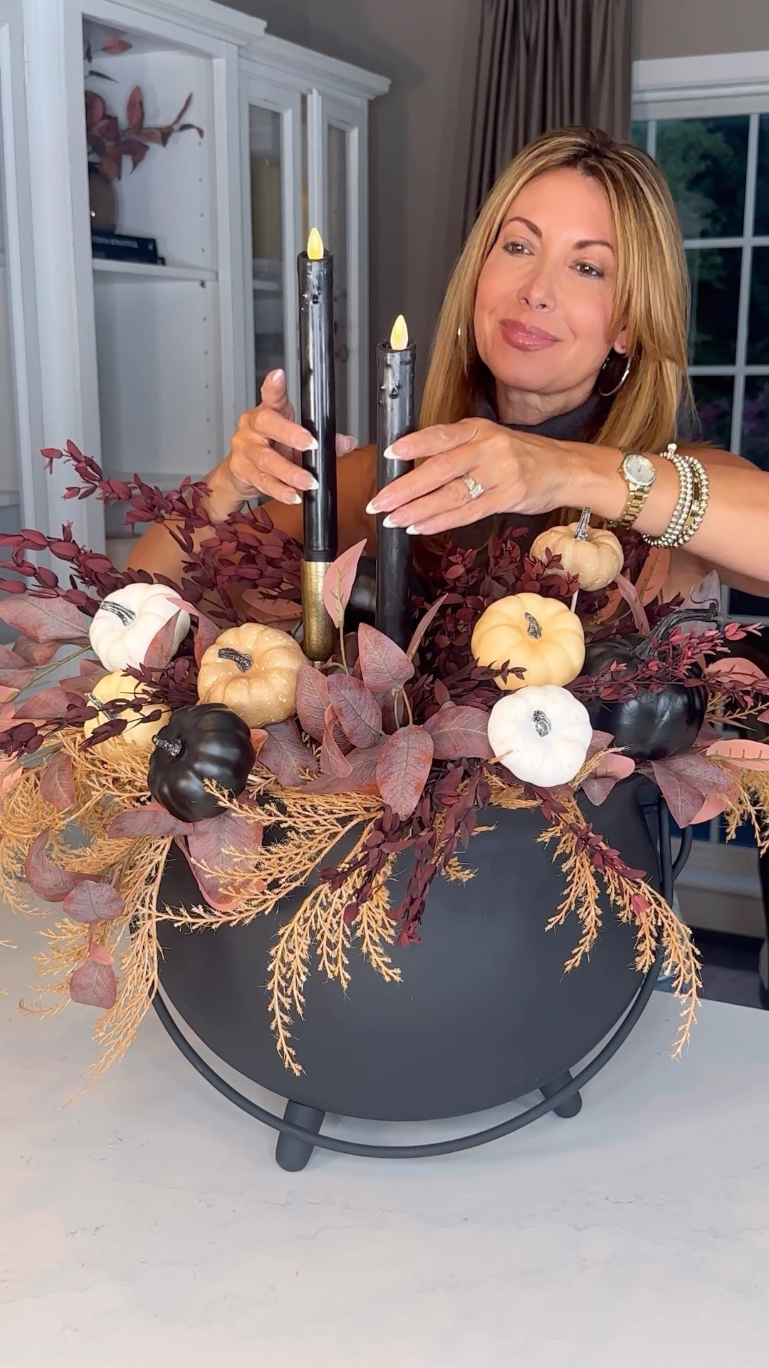 Halloween Chic Cauldron Centerpiece 🖤

#LTKStyleTip #LTKFamily #LTKHome