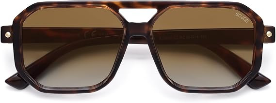 SOJOS Retro Polarized Square Aviator Sunglasses for Women Men Vintage 70s UV400 Protection Shade ... | Amazon (US)