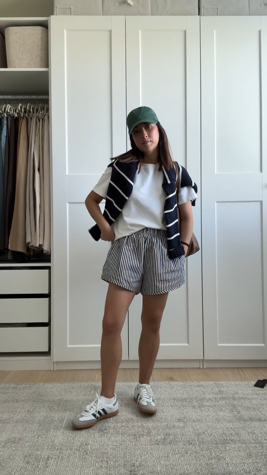 Mom-life #ootd. 

Aritzia tee medium
Recreational Habits shorts medium
Quince sweater xs
Adidas Samba sneakers 4 men’s. 
Mansur Gavriel tote
Polo hat 

Summer outfits, petite style

#LTKootd #LTKmomlife #LTKPetite