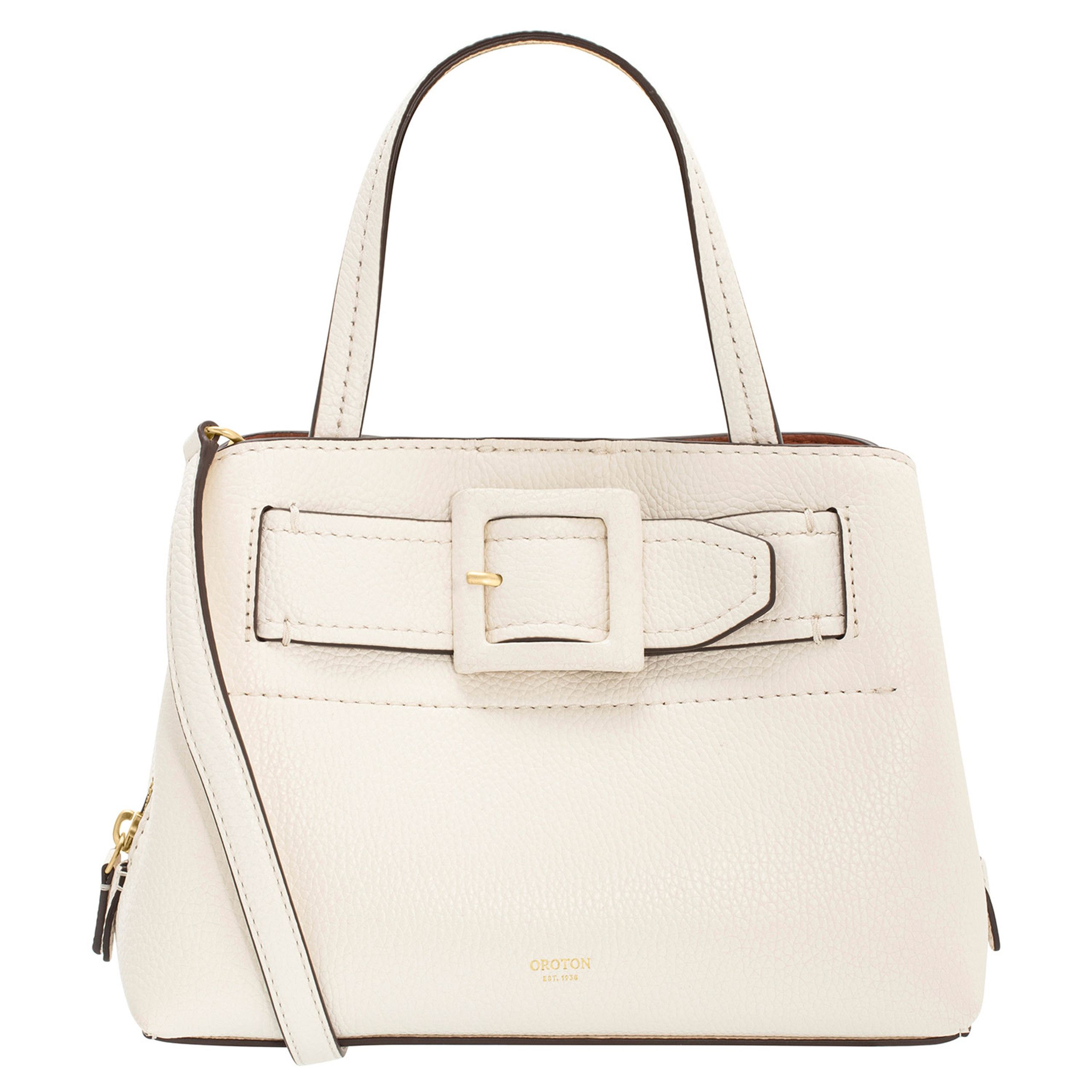 Avery Small Three Pocket Day Bag - Cream | Oroton | Oroton