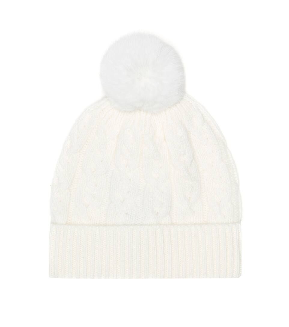 Downy Cables fur-trimmed cashmere hat | Mytheresa (US/CA)
