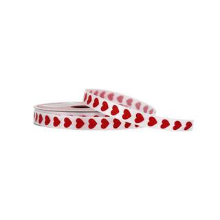 3/8" x 3yd. Satin Heart Ribbon by Celebrate It® Valentine's Day | Michaels | Michaels Stores