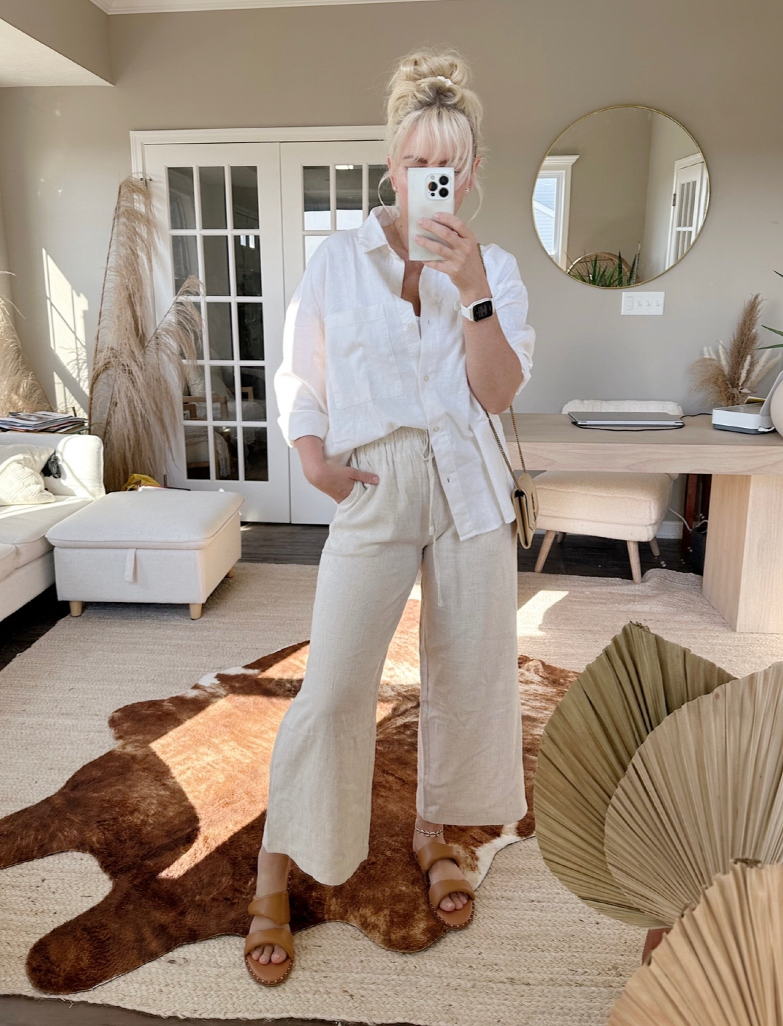 Linen pants from #petalandpup run true to size. #abercrombie linen shirt runs oversized and #vincecamuto sandals run small! Size up at least 1 size.

#LTKsalealert #LTKstyletip #LTKshoecrush