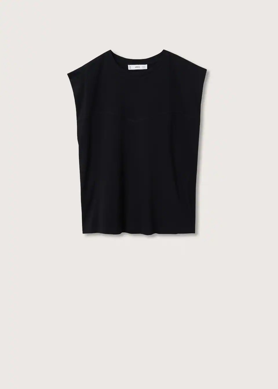Seam detail t-shirt -  Women | Mango USA | MANGO (US)