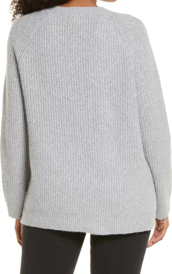Plaited Stitch Recycled Blend Crewneck Sweater | Nordstrom