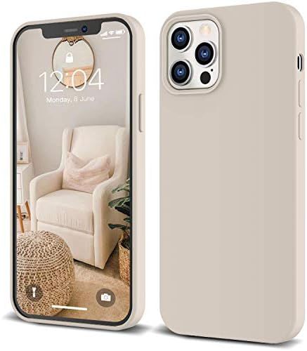 IceSword iPhone 12 Case and iPhone 12 Pro Case 6.1” (2020) Stone, Thin Liquid Silicone, Silk Mi... | Amazon (US)