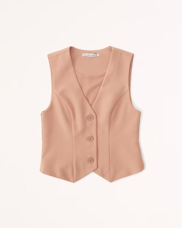 Tailored Vest Set Top | Abercrombie & Fitch (US)