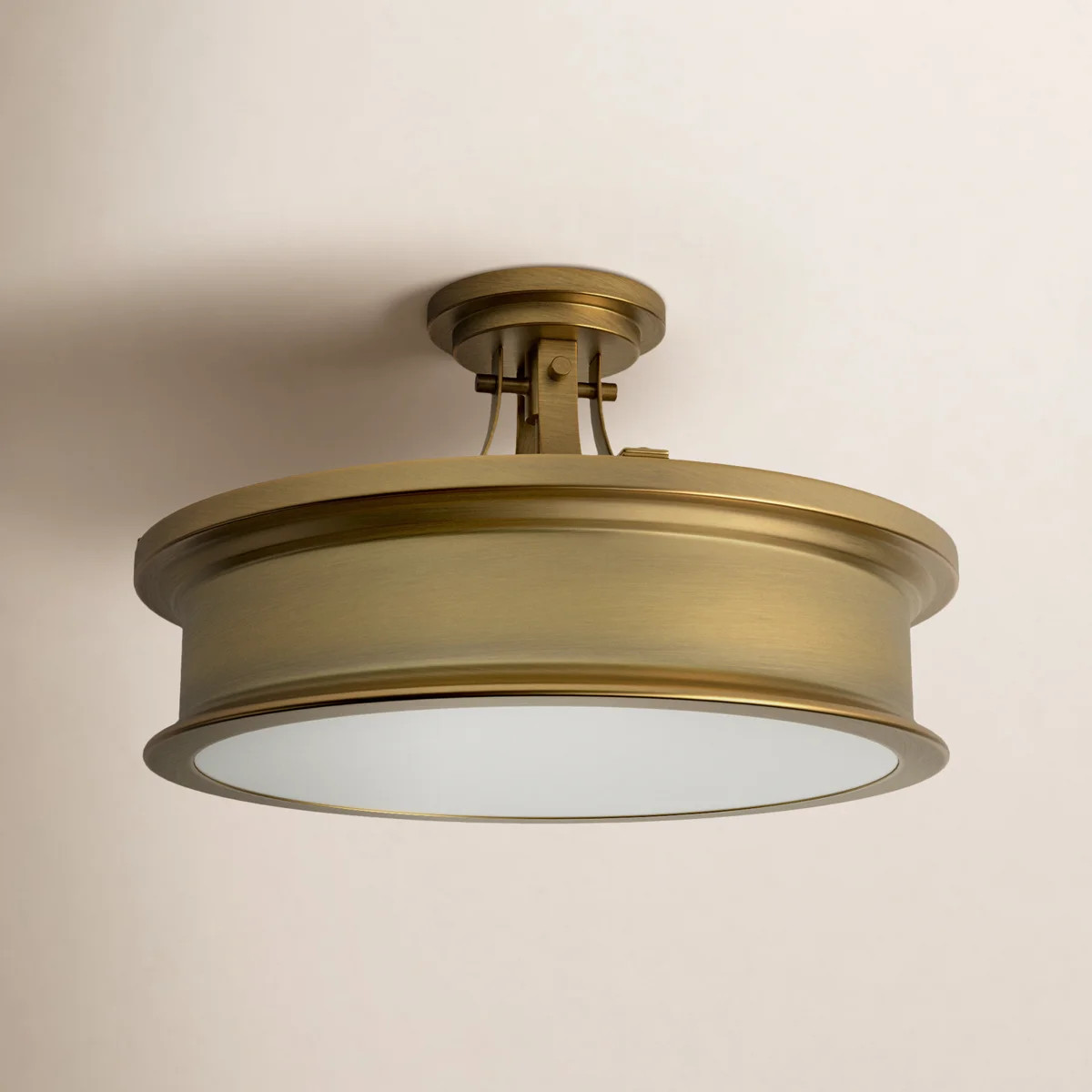 Rosanne 16" W 3-Light Steel Drum Semi-Flush Mount | Wayfair North America