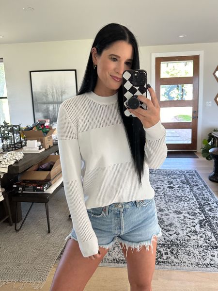 One of my go-to spring outfits! I love a lightweight sweater and this spring sweater from autumn cashmere is perfection! I’m in the size medium. Love the details!!

I linked a few cutoff short options too! This exact pair are the agolde Parker shorts.


#LTKstyletip #LTKfindsunder50 #LTKfindsunder100