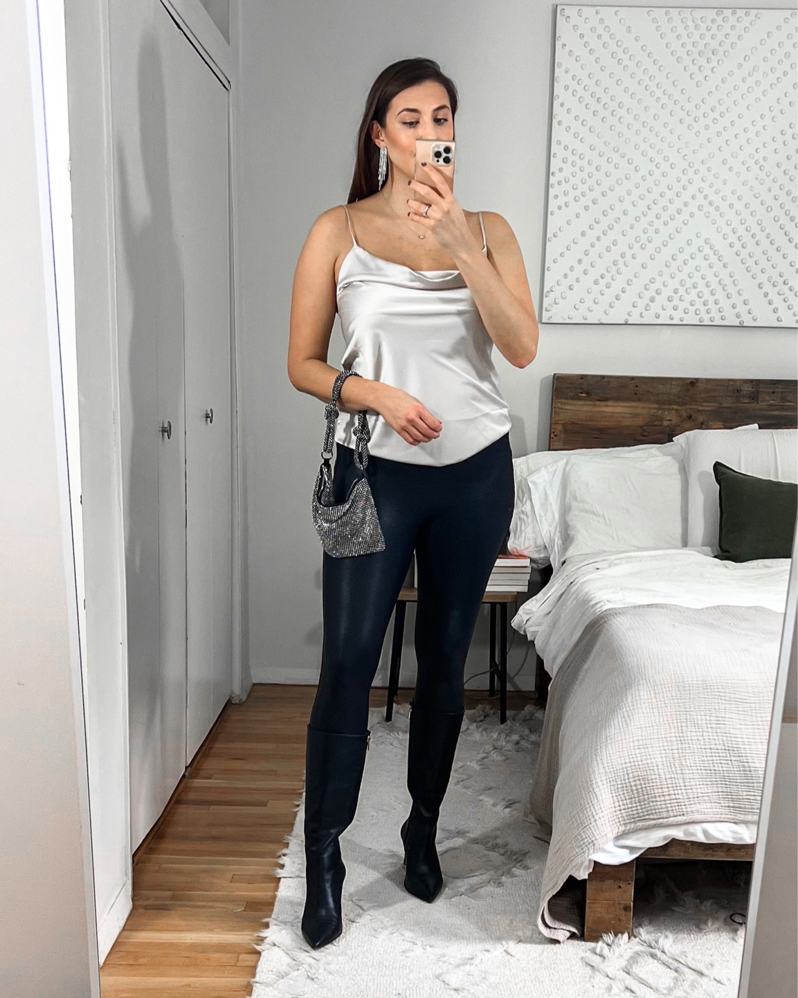 Date night outfit idea 

#datenightoutfit #partyoutfit #satintop #leatherleggings

#LTKSeasonal #LTKstyletip #LTKunder100