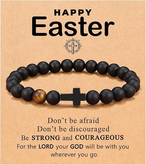 To Mens Gifts Cross Bracelet for Son, Grandson, Dad, Husband, Godfather, Men - Birthday Graduatio... | Amazon (US)
