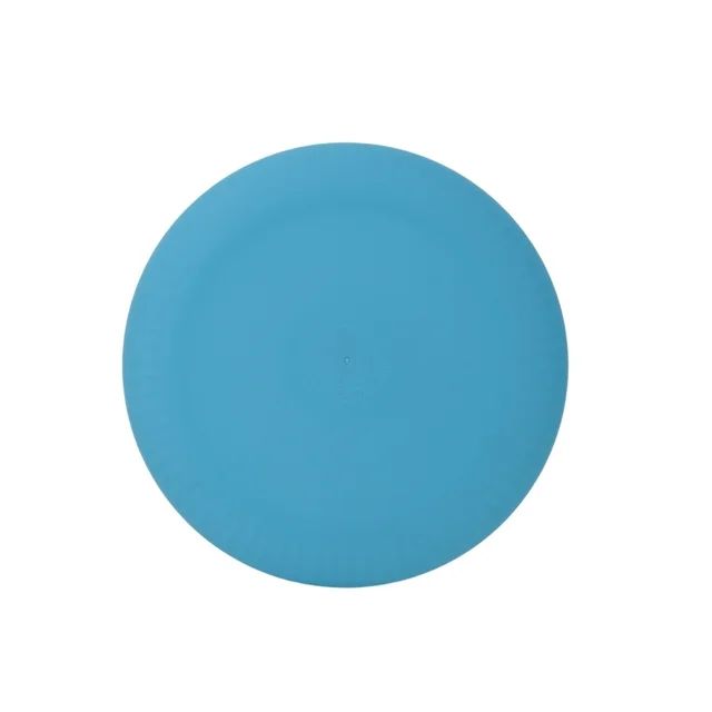 Mainstays - Blue Round Plastic Plate, Ribbed, 10.5 inch | Walmart (US)