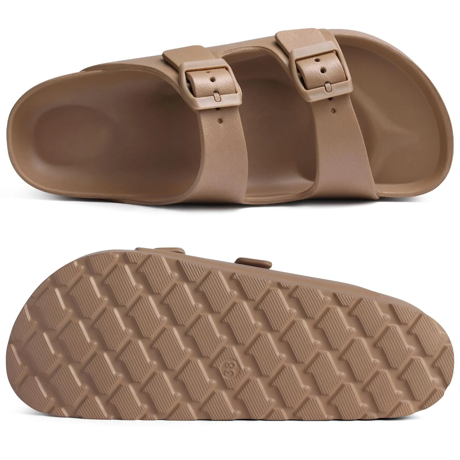 Litfun Slide Sandals for Women Thick Soles Summer Beach Sandals with Arch Support Platform Sandal... | Walmart (US)