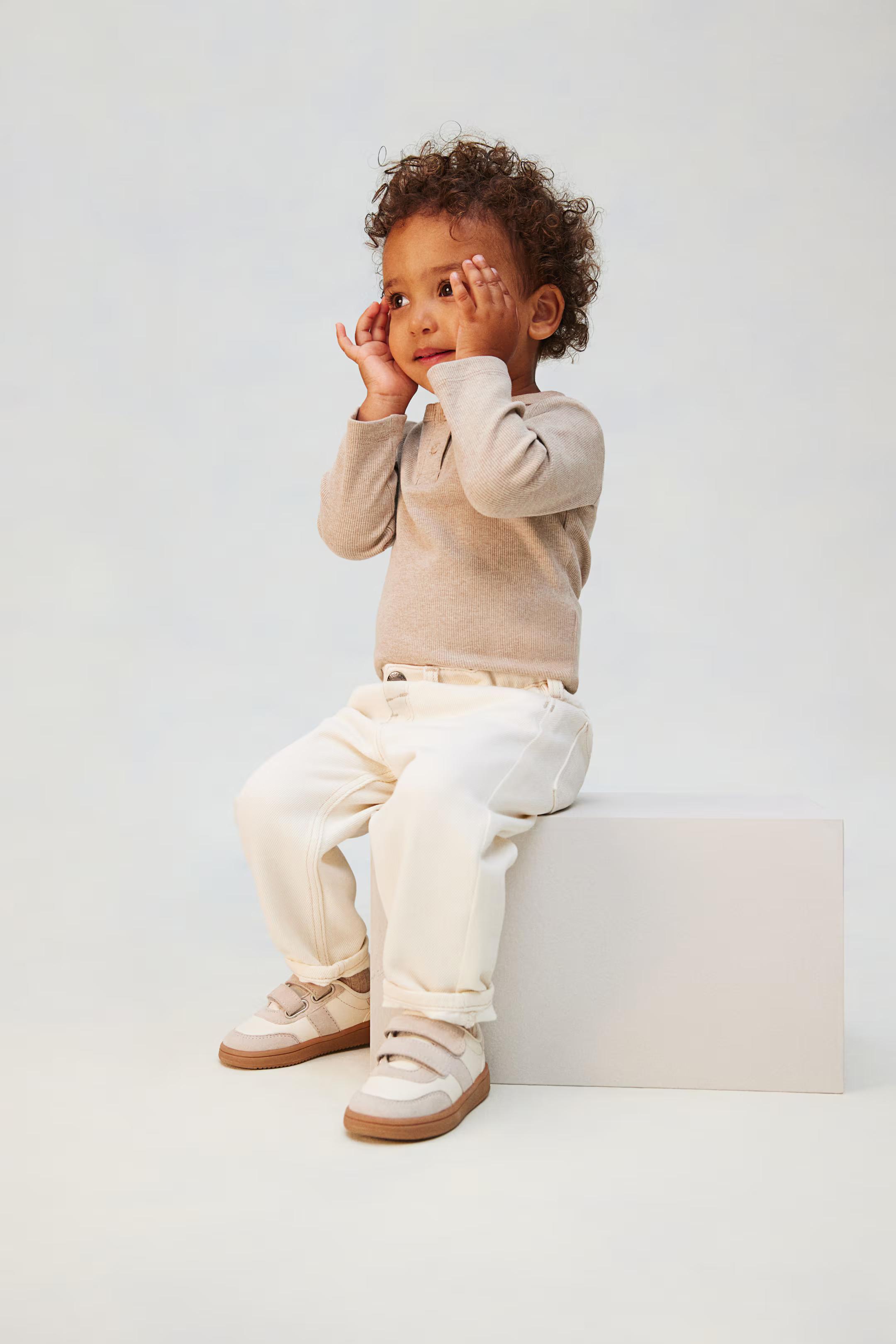 Ribbed Cotton Henley Shirt | H&M (US + CA)