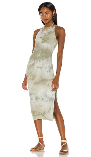 x REVOLVE Tali Midi Dress in Olive Green Tie Dye | Revolve Clothing (Global)