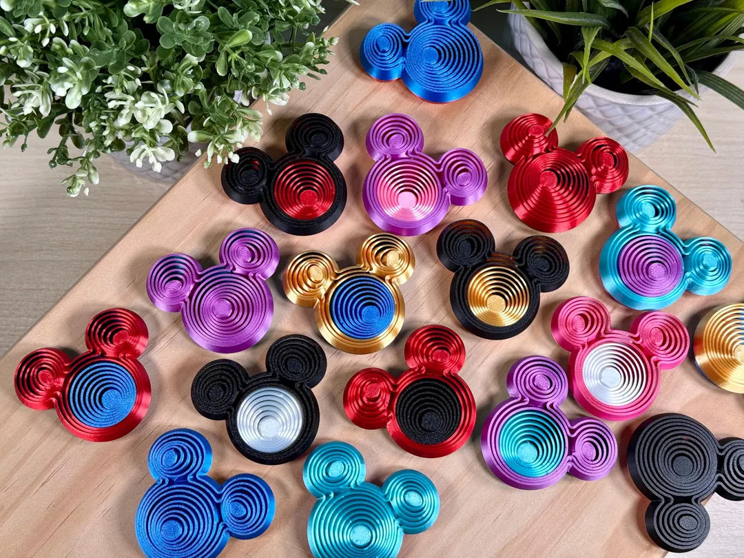 3D Printed Dual Color Mouse Head Fidget | Fish Extender | Mouse Themed Party Favors | Etsy (US)