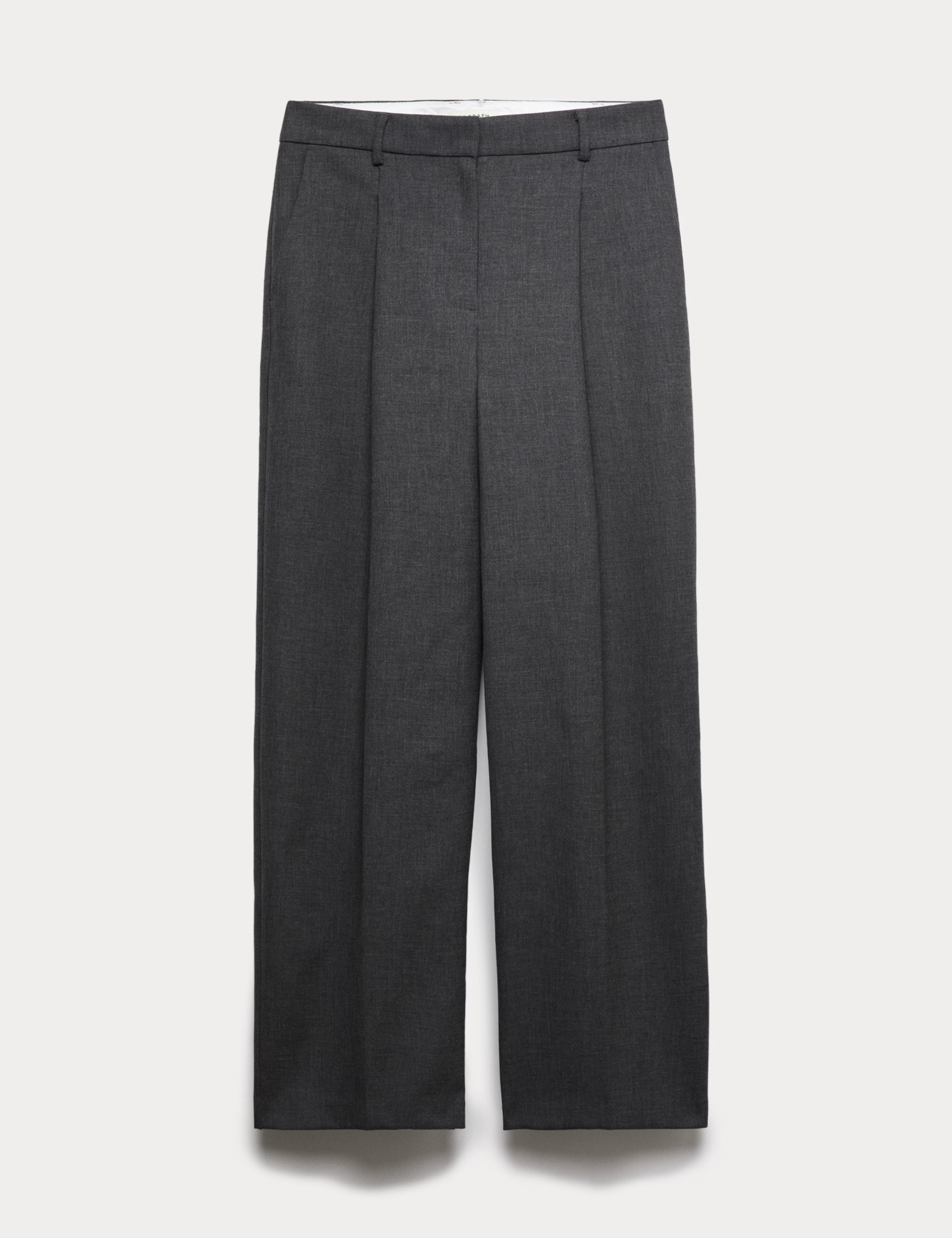 Wide Leg Trousers With Wool | Marks & Spencer (UK)