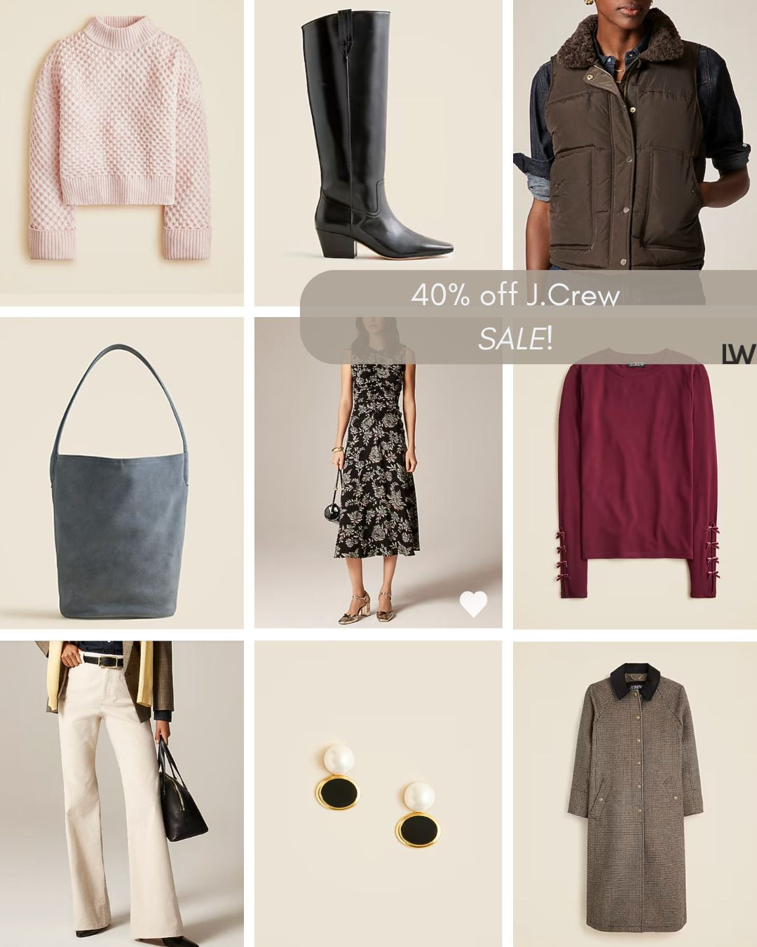 hurry over to jcrew and get 40% off your entire purchase! 

 