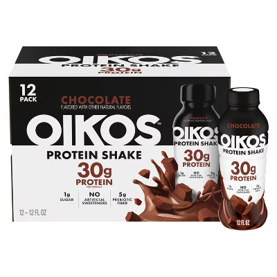 OIKOS Chocolate Protein Shakes - 12pk/12 fl oz - Bottle | Target