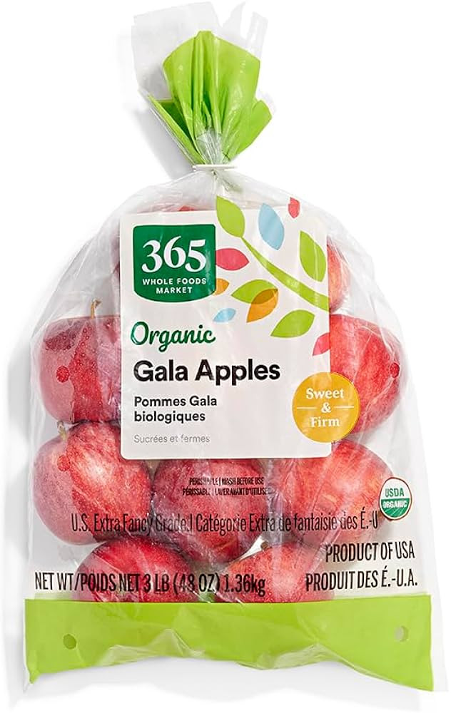 NORTHWEST PRODUCE Organic Bagged Gala Apples, 48 Ounce | Amazon (US)