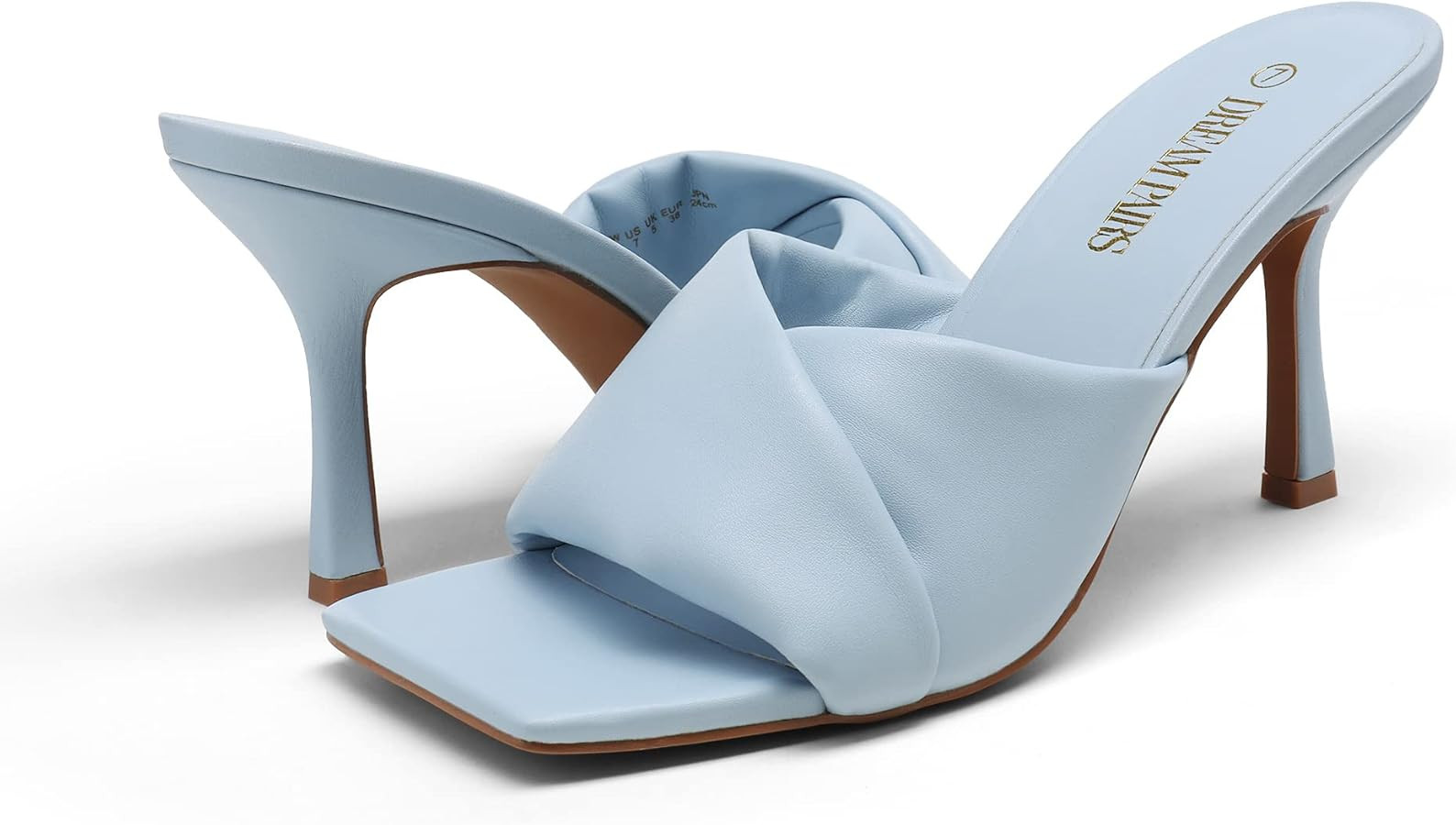 DREAM PAIRS Women’s High Stilettos Heels Mules Open Square Toe Slip On Comfort Sexy Dress Pumps... | Amazon (US)