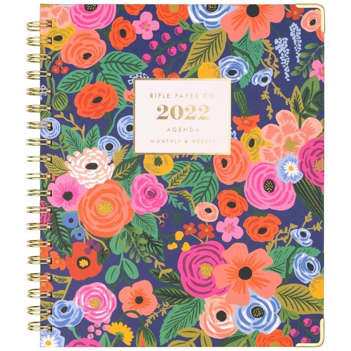 2022 Weekly/Monthly Planner Large Hardcover Garden Party - Rifle Paper | Target