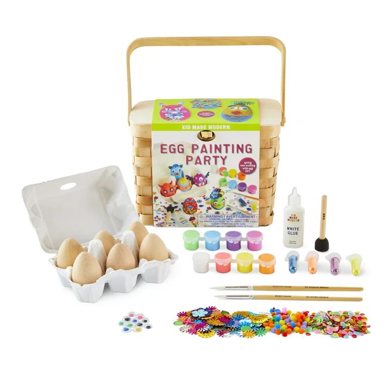 Kid Made Modern Egg Painting Party Craft Kit - Easter Arts and Crafts for Ages 6 and Up - Walmart... | Walmart (US)