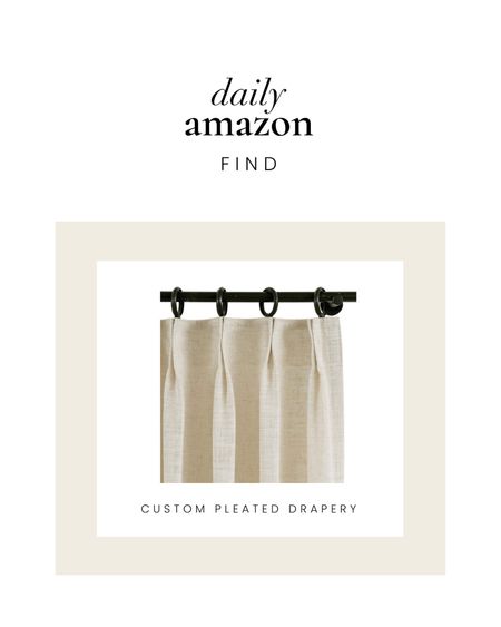 Amazon find : custom pleated curtains starting at $36…

#drapery #windowtreatments

#LTKhome #LTKunder100 #LTKstyletip