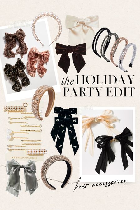 The Holiday Party Edit ✨ Hair accessories 

Holiday party, holiday party hair, holiday hair accessories, gifts for her, holiday style

#LTKHoliday #LTKSeasonal #LTKstyletip