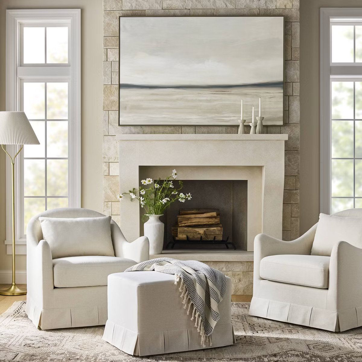 60"x40" Landscape Framed Canvas - Threshold™ designed with Studio McGee | Target