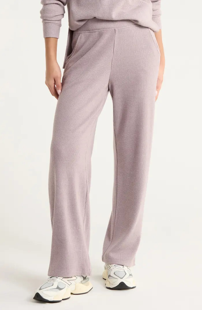 Cozy Waffle Knit Pants | Nordstrom