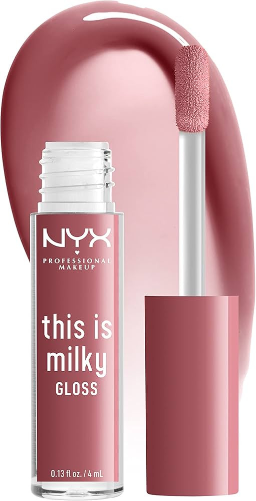 NYX PROFESSIONAL MAKEUP This Is Milky Gloss, Vegan Lip Gloss, 12 Hour Hydration - Cherry Skimmed ... | Amazon (US)