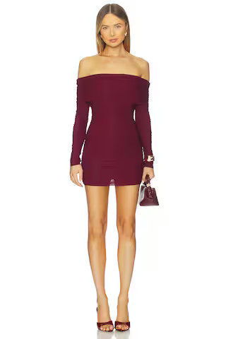 Ronny Kobo Kya Dress in Port from Revolve.com | Revolve Clothing (Global)