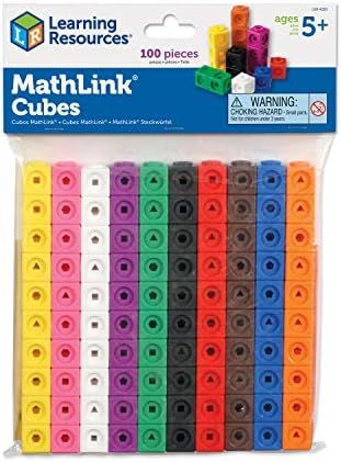 Learning Resources MathLink Cubes - Set of 100 Cubes, Ages 5+, Develops Early Math Skills, STEM B... | Amazon (US)