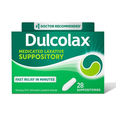 Dulcolax Gentle and Predictable Fast Relief Laxative Suppositories - 28ct | Target