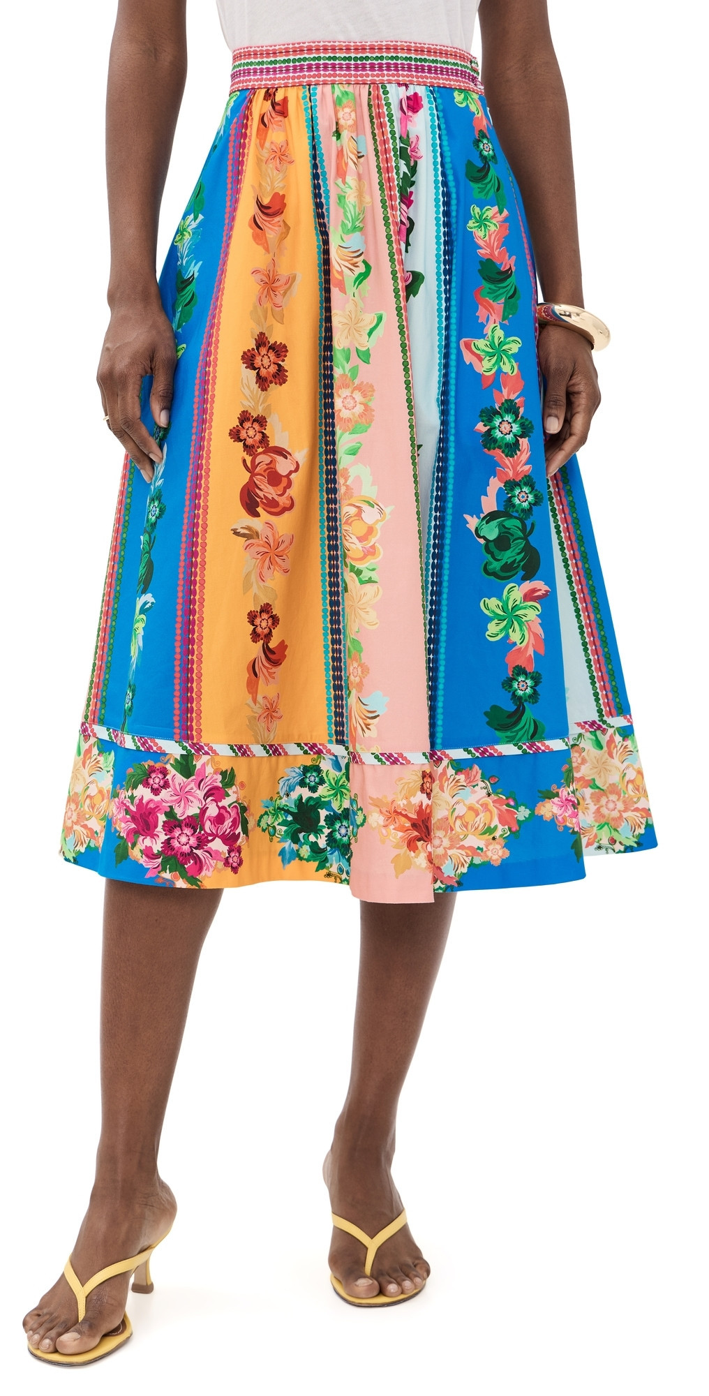 SALONI Pia Skirt Bellis Rainbow Plmt 4 | Shopbop