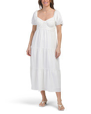 Puff Sleeve Maxi Dress | Casual Dresses  | Marshalls | Marshalls