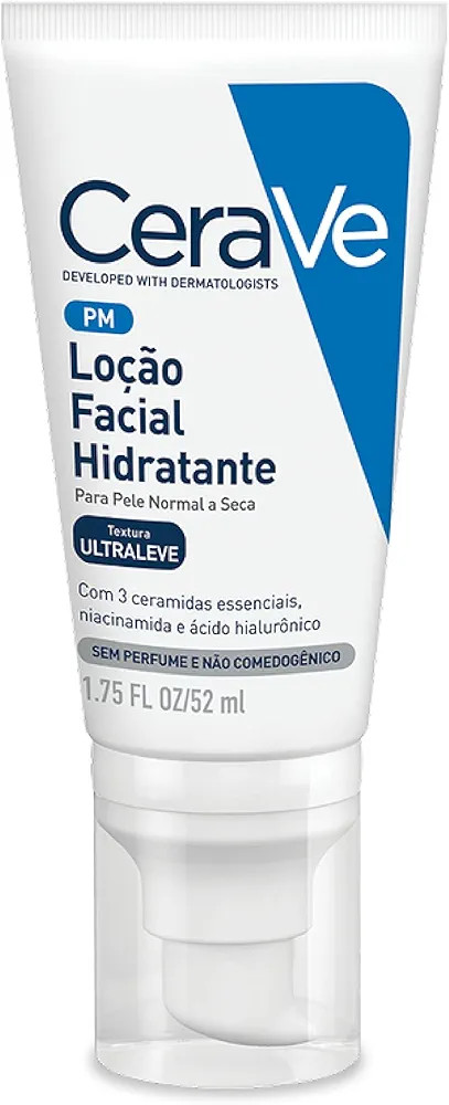 CeraVe, Loção Hidratante para o rosto, com Ácido Hialurônico, Niacinamida, Textura ultra flui... | Amazon (BR)