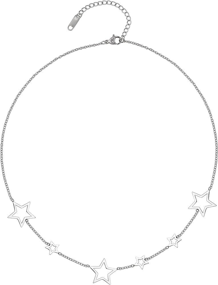 Sacina Gothic Y2k Star Choker Necklace, Star Necklace Y2k, Christmas New Year Jewelry Gift For Wo... | Amazon (US)