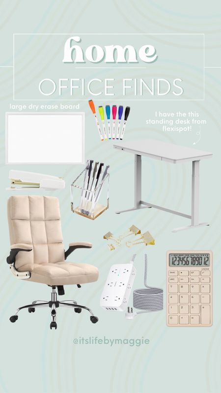 Home office must-haves! I love this standing desk from flexispot! Linking to a similar one from Amazon!

#homeoffice #standingdesk #amazonfinds #amazonhome #officechair #aestheticoffice #officefinds #whitedesk #officeorganization

#LTKhome #LTKunder100 #LTKFind