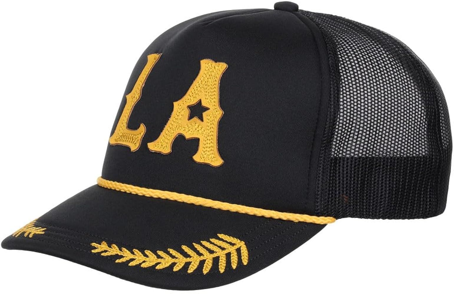 Local Crowns California Captain Foam Trucker Adjustable Snapback Hat blk/gl at Amazon Men’s Clo... | Amazon (US)